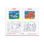 Aquatic Animals Copy to Colour Book for Kids