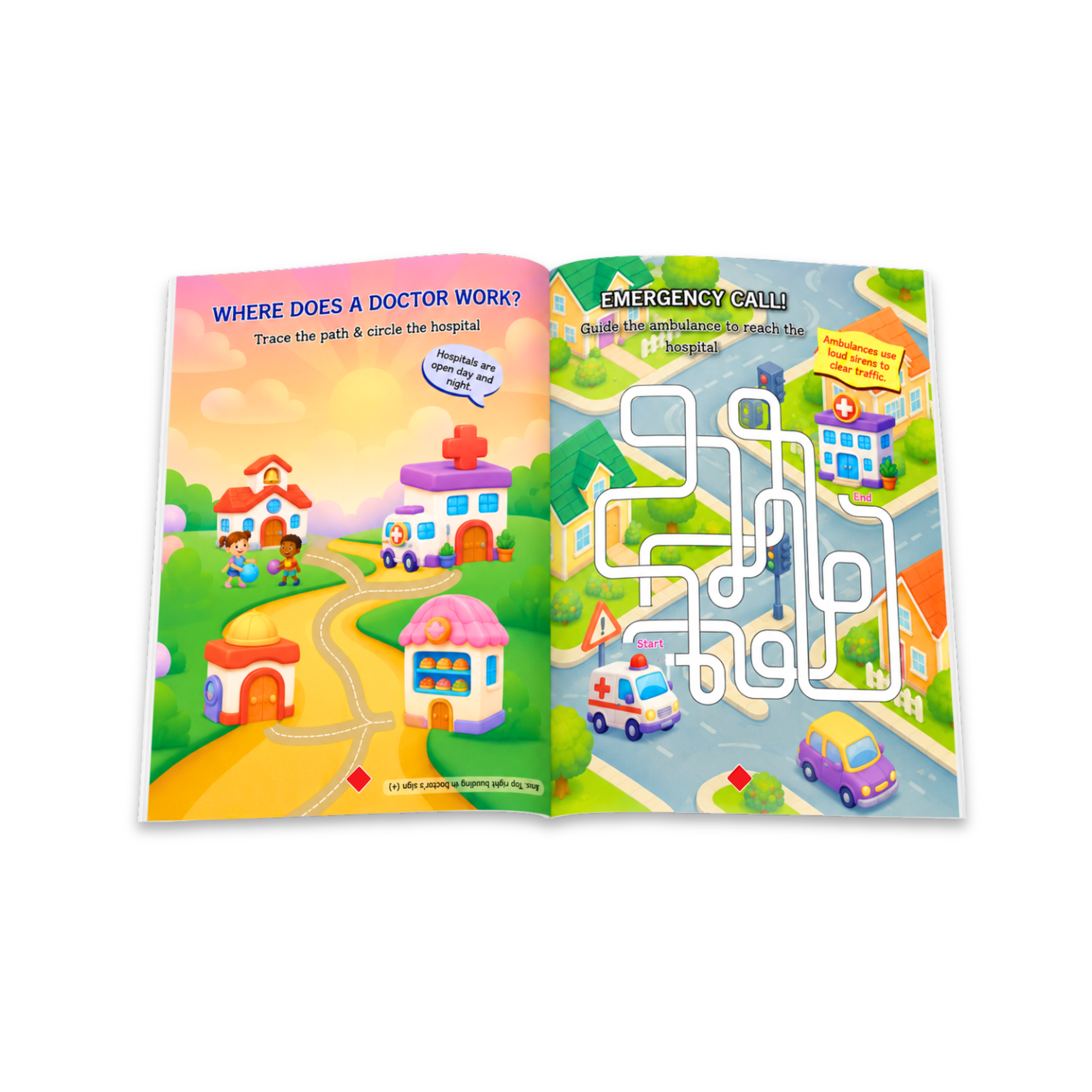 I Want to Be a Doctor Activity Book for Kids