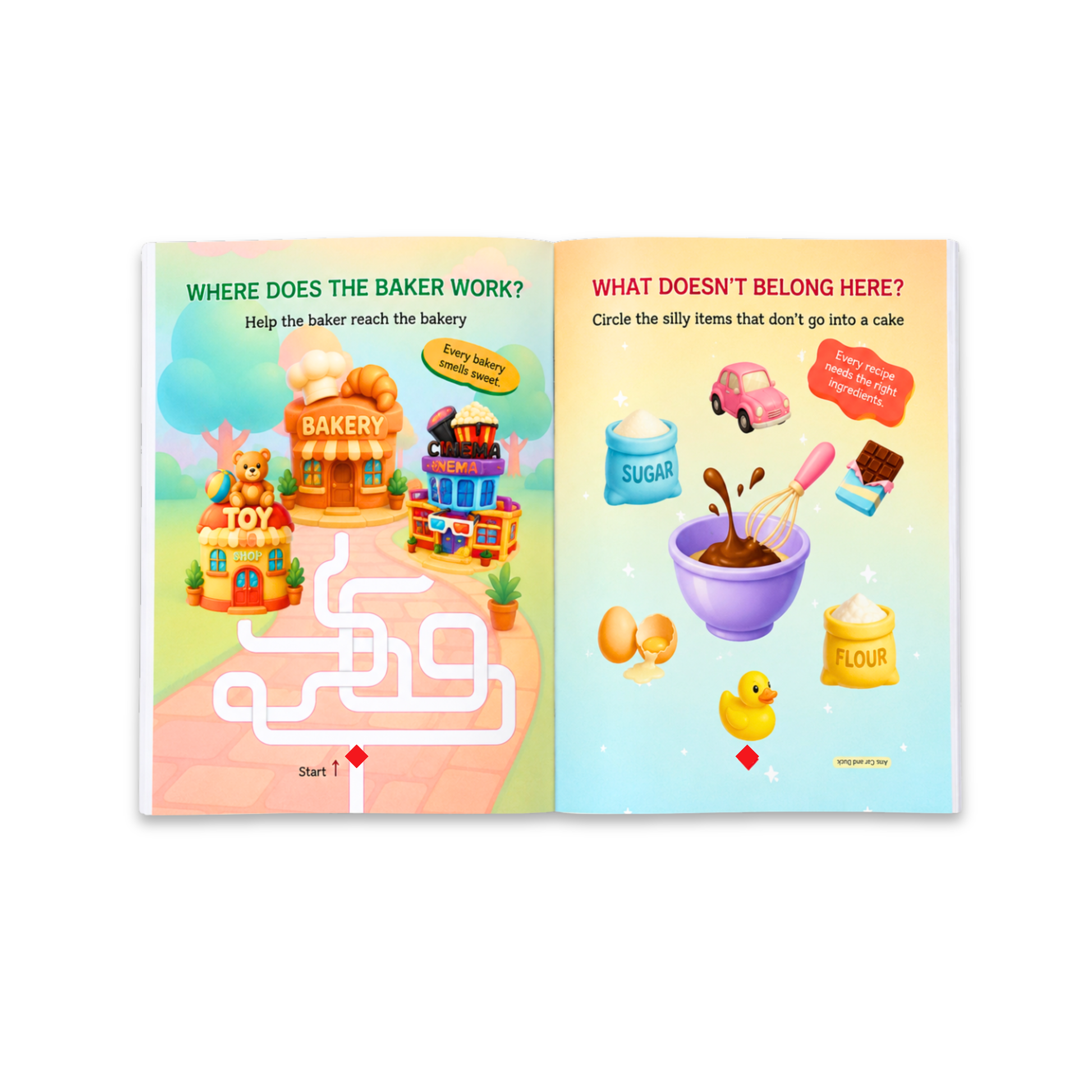 I Want to Be a Baker Activity Book for Kids