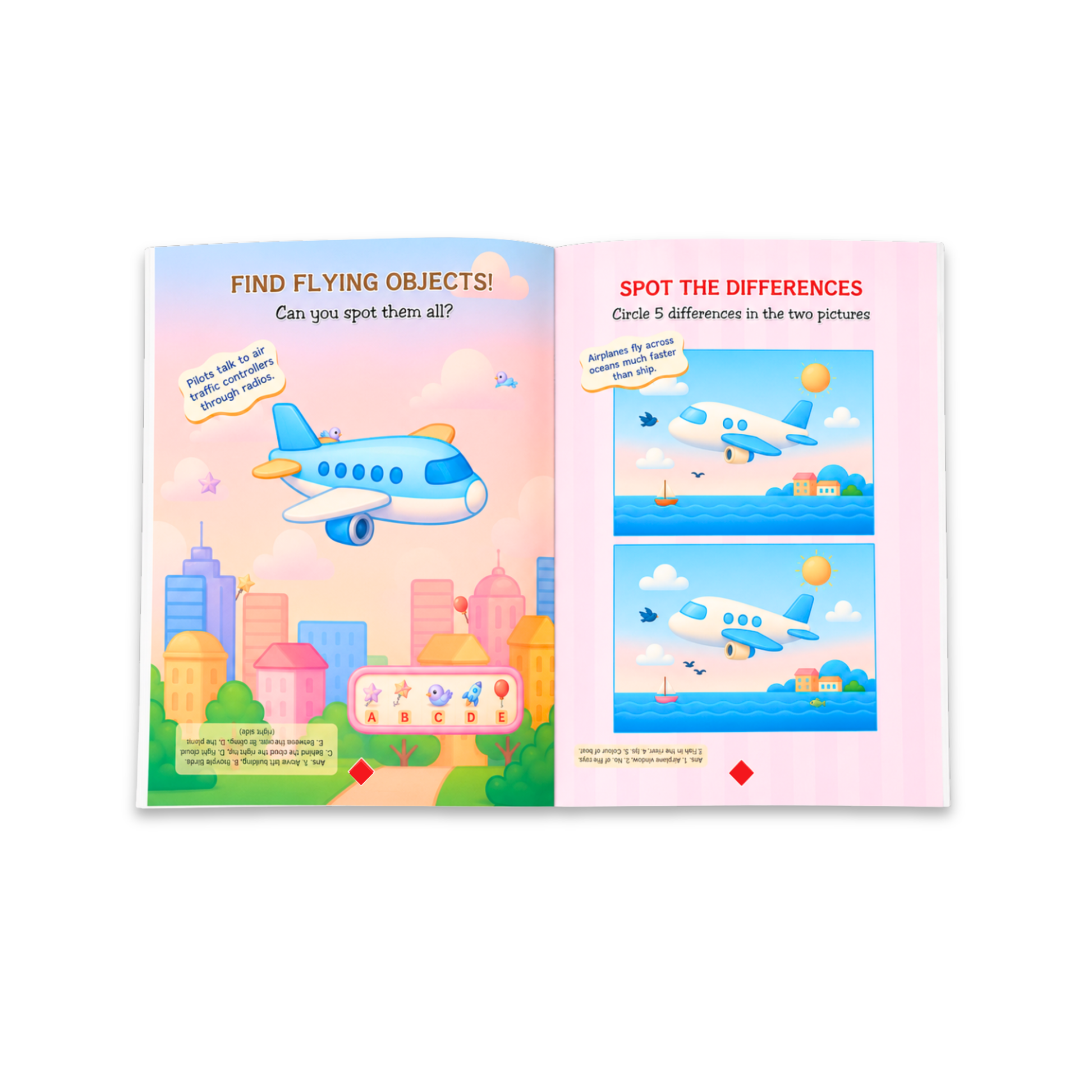I Want to Be a Pilot Activity Book for Kids