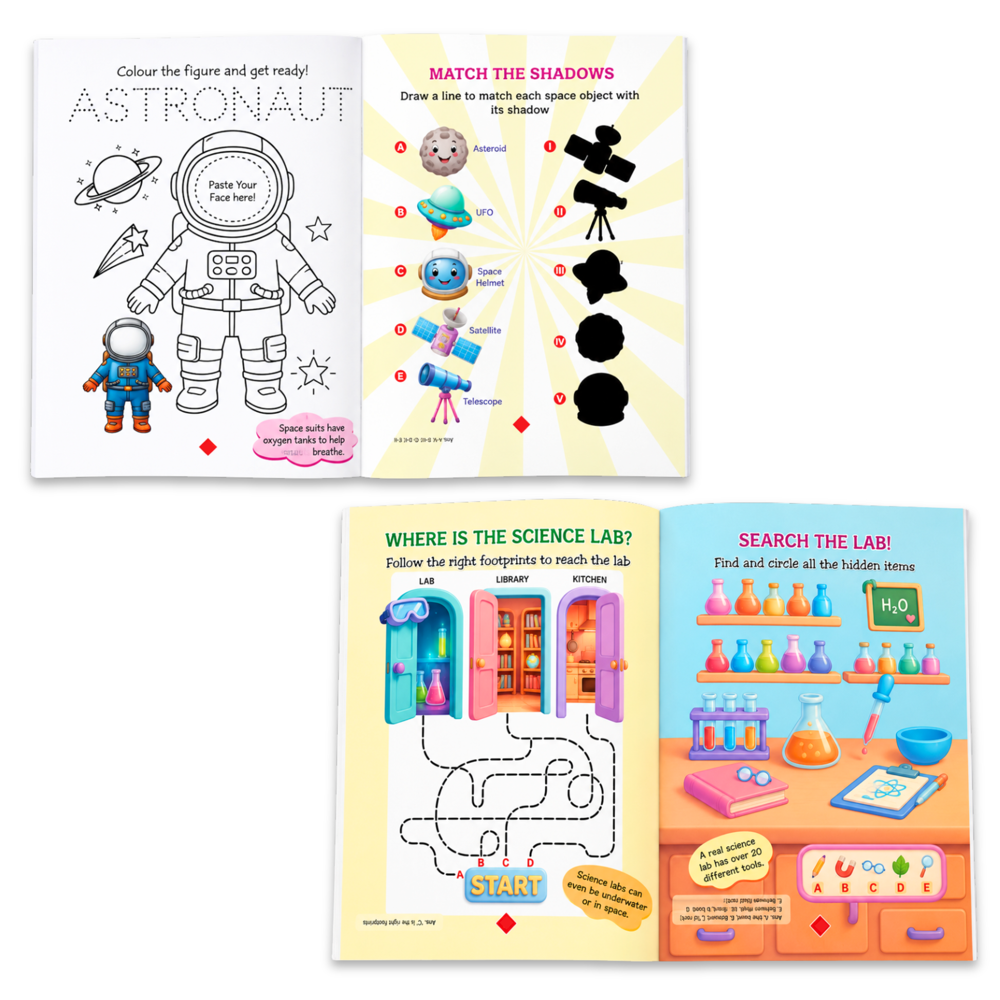 I Want to Be Set of 8 Activity Books for Kids