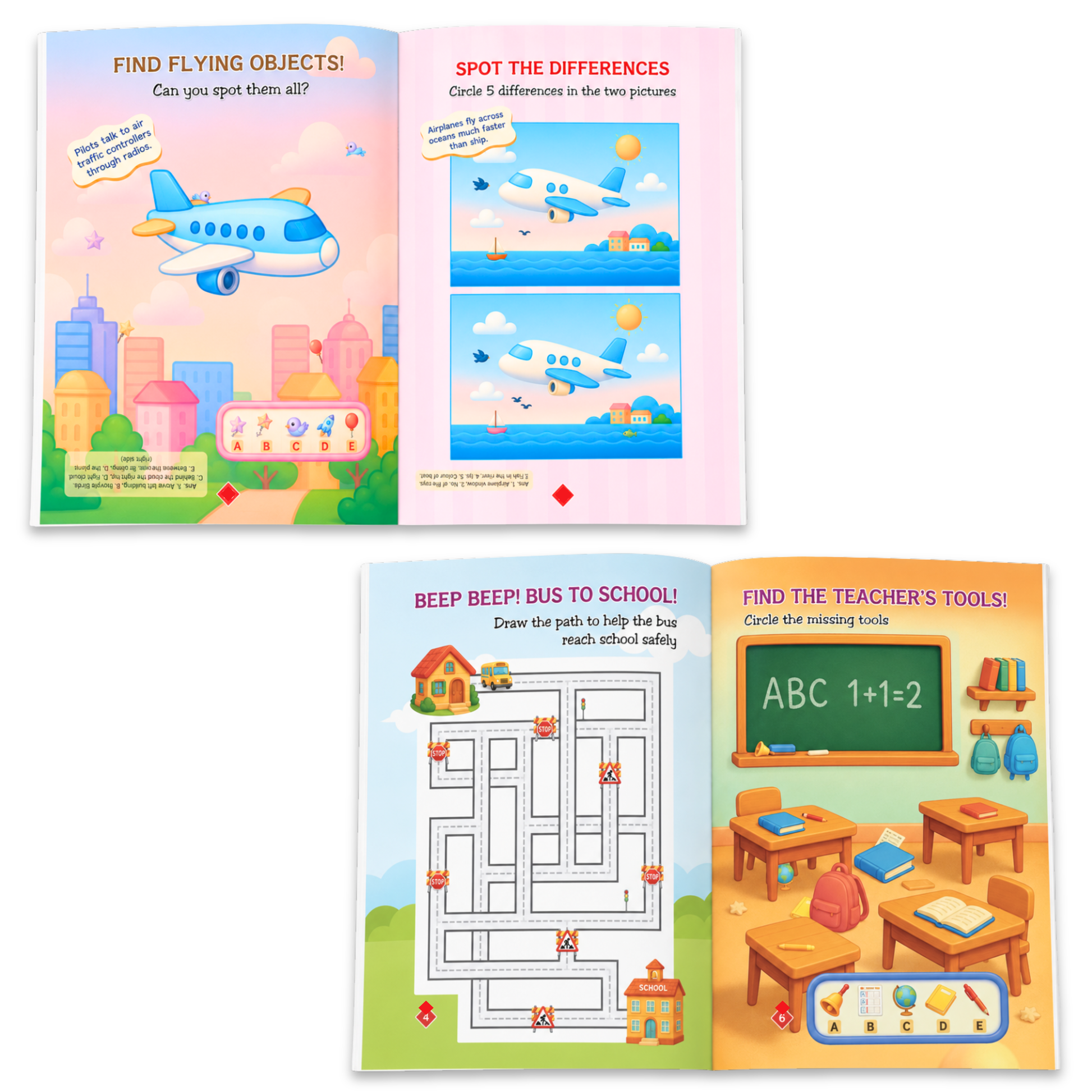 I Want to Be Set of 8 Activity Books for Kids