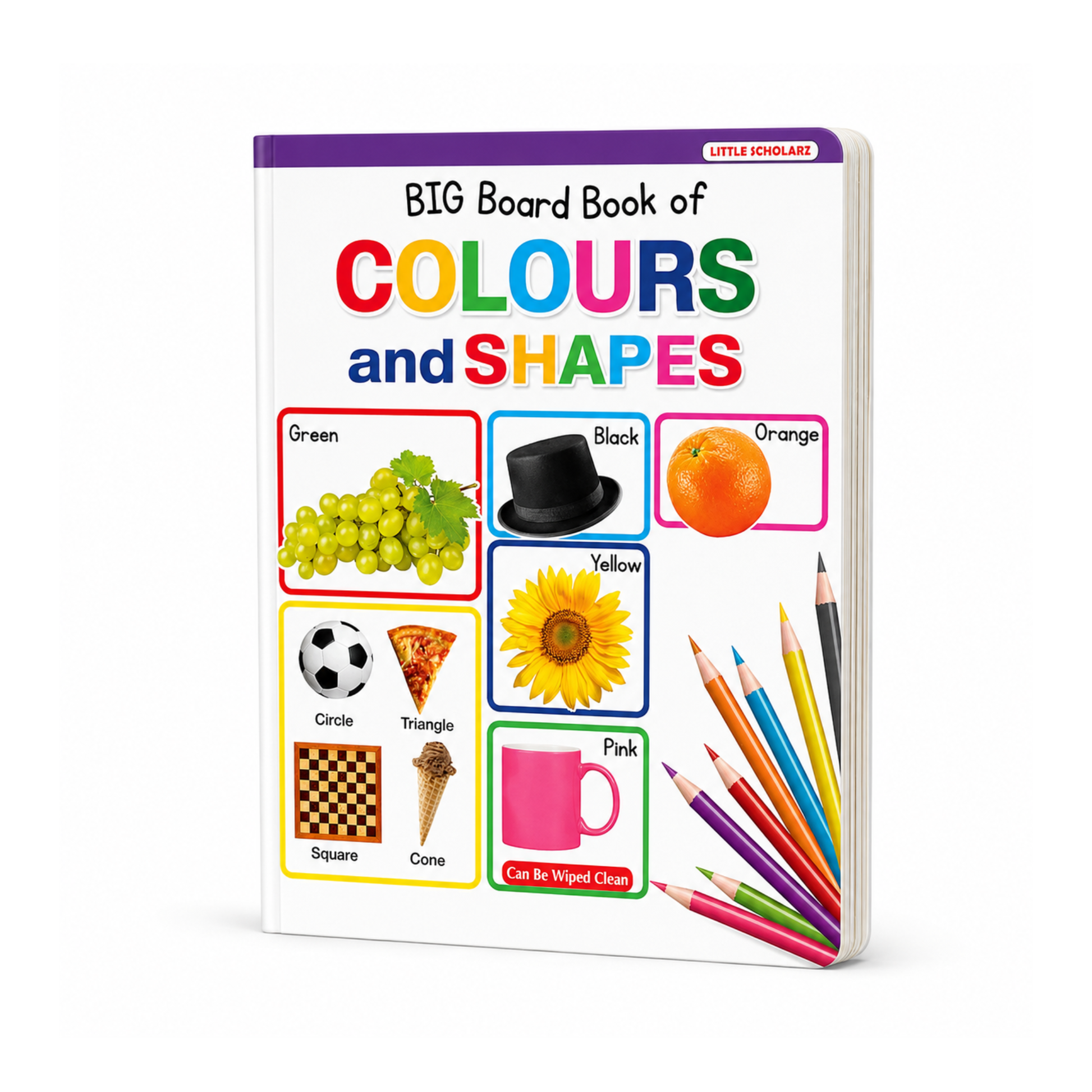 Big Board Book of Colours and Shapes by Little Scholarz — colours and shapes learning board book for toddlers aged 0–5