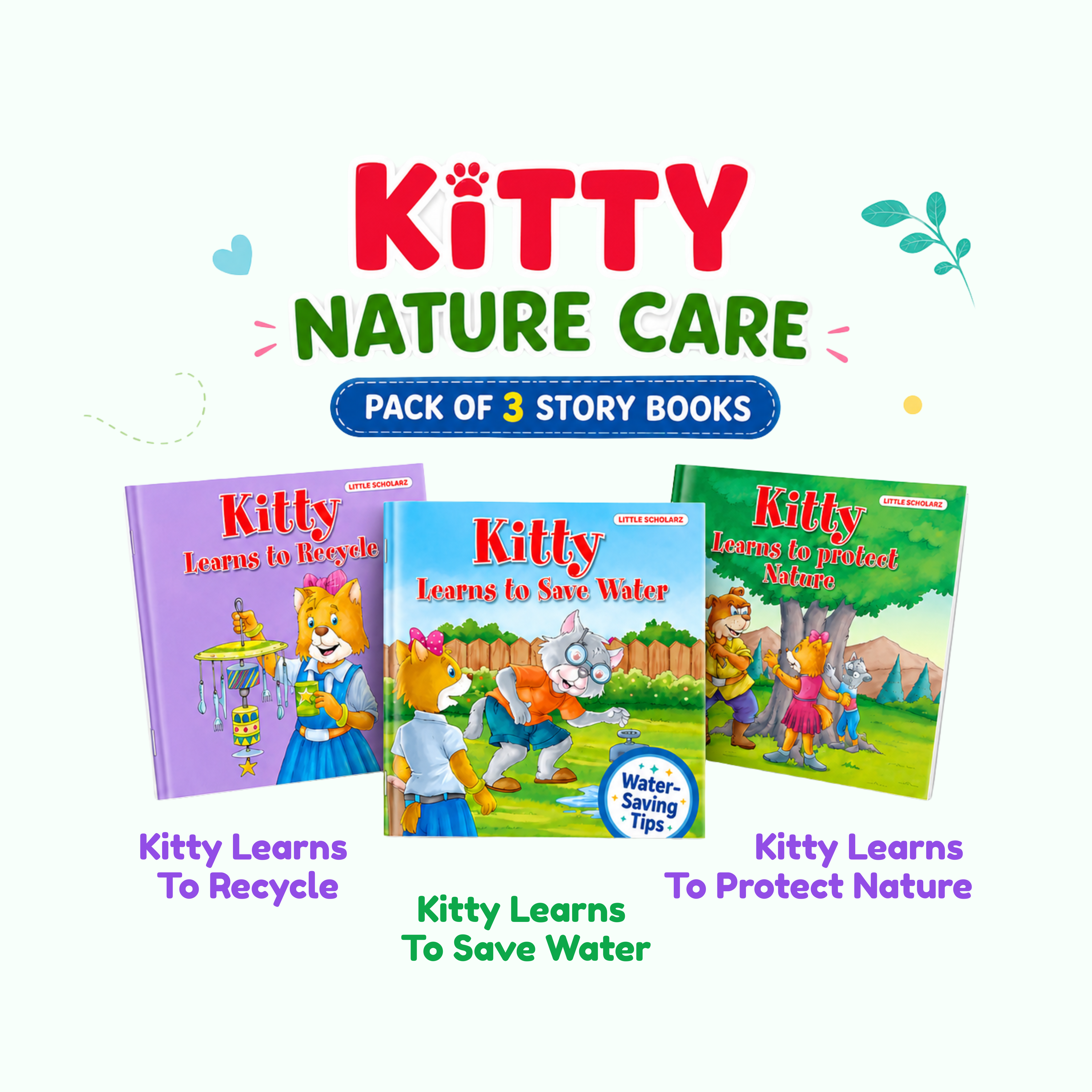 Kitty Nature Care Story Set — Pack of 3