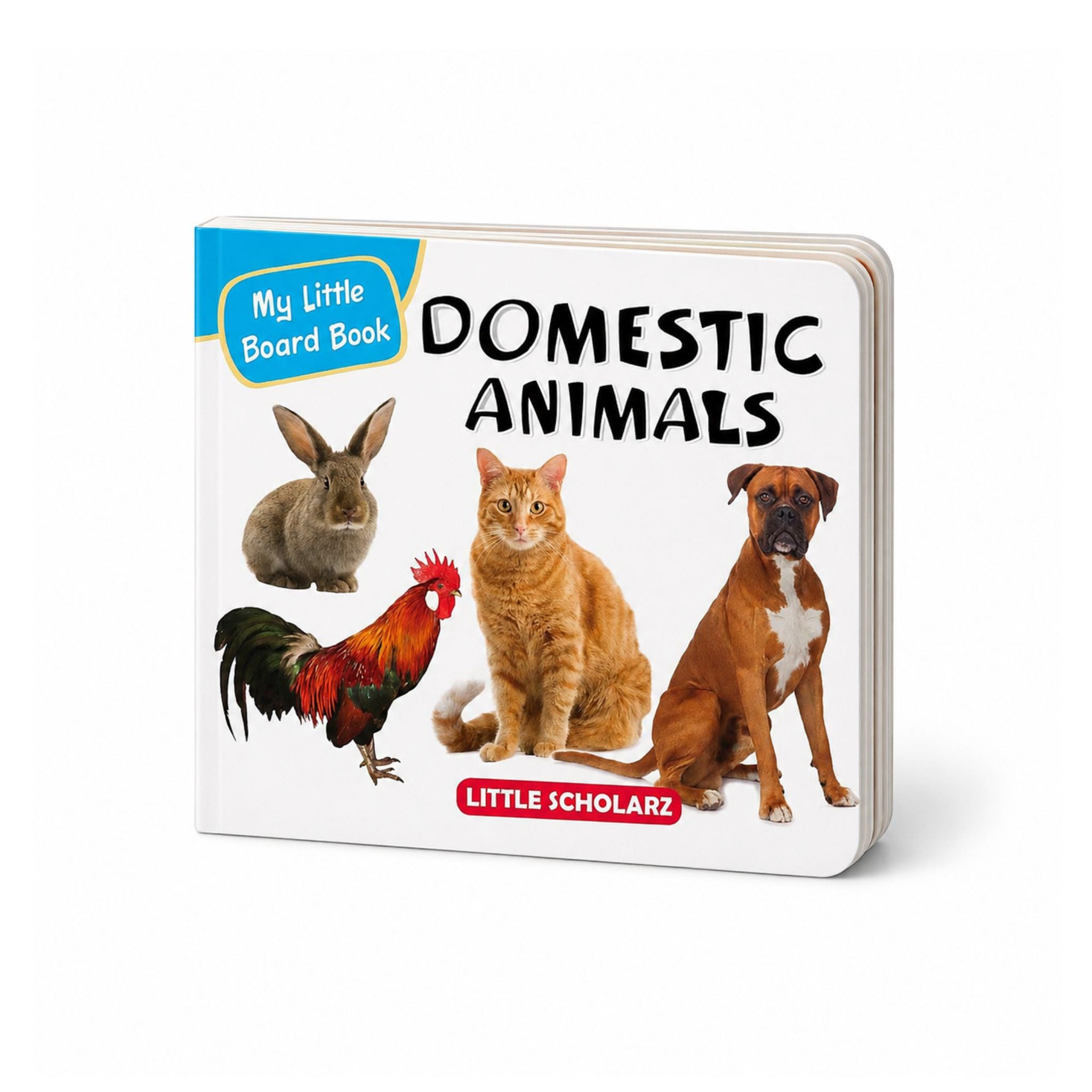 Little Scholarz My Little Board Book of Domestic Animals for toddlers and preschool kids