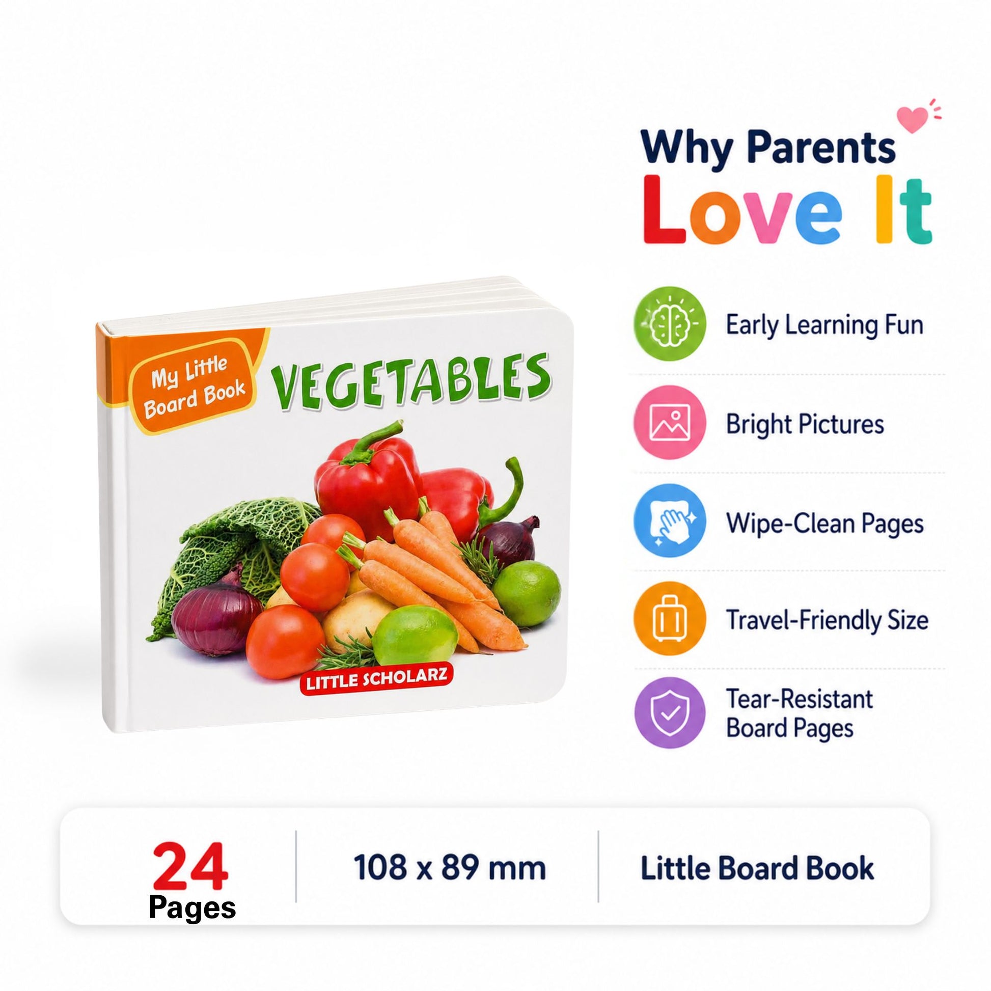 My Little Board Book of Vegetables