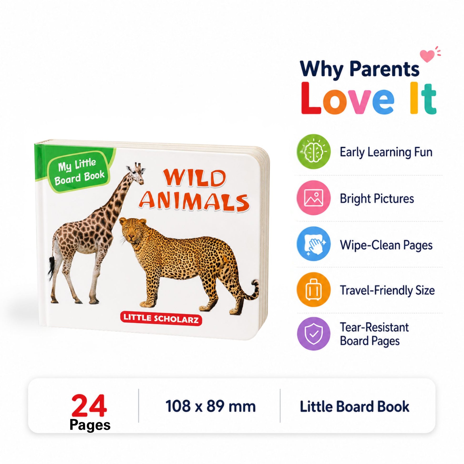 My Little Board Book of Wild Animals
