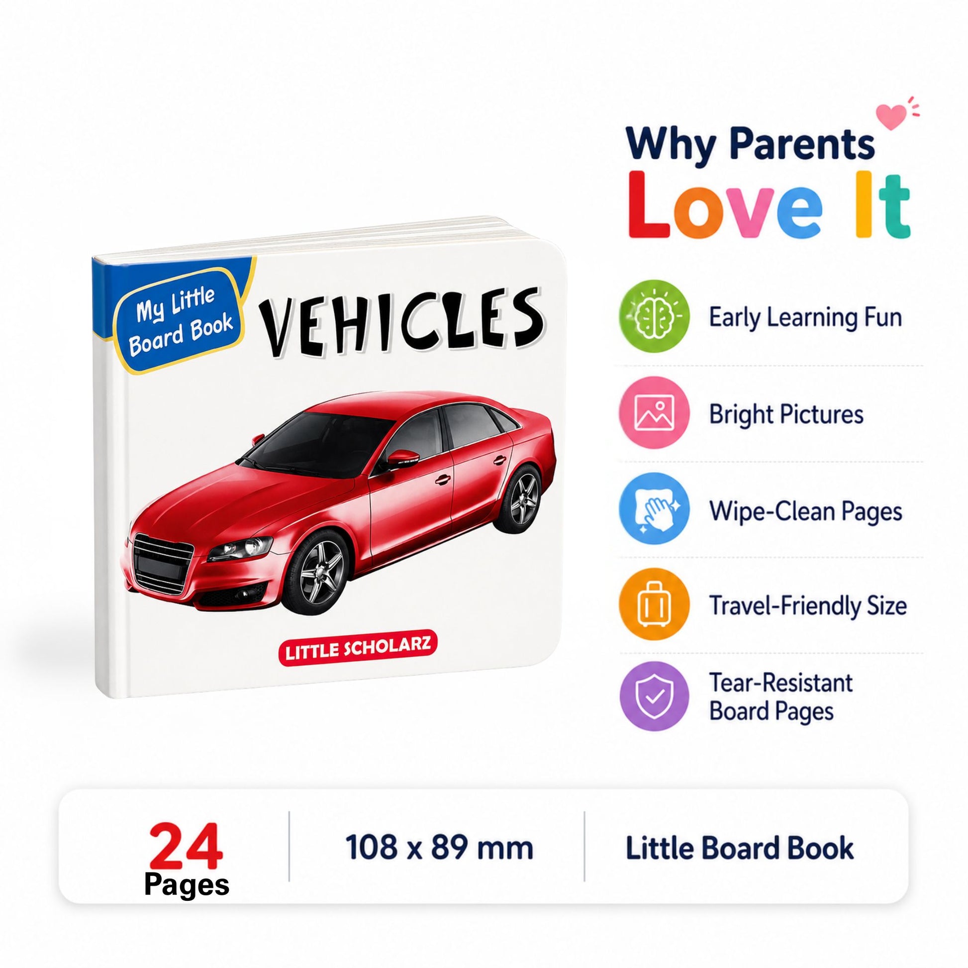 My Little Board Book of Vehicles