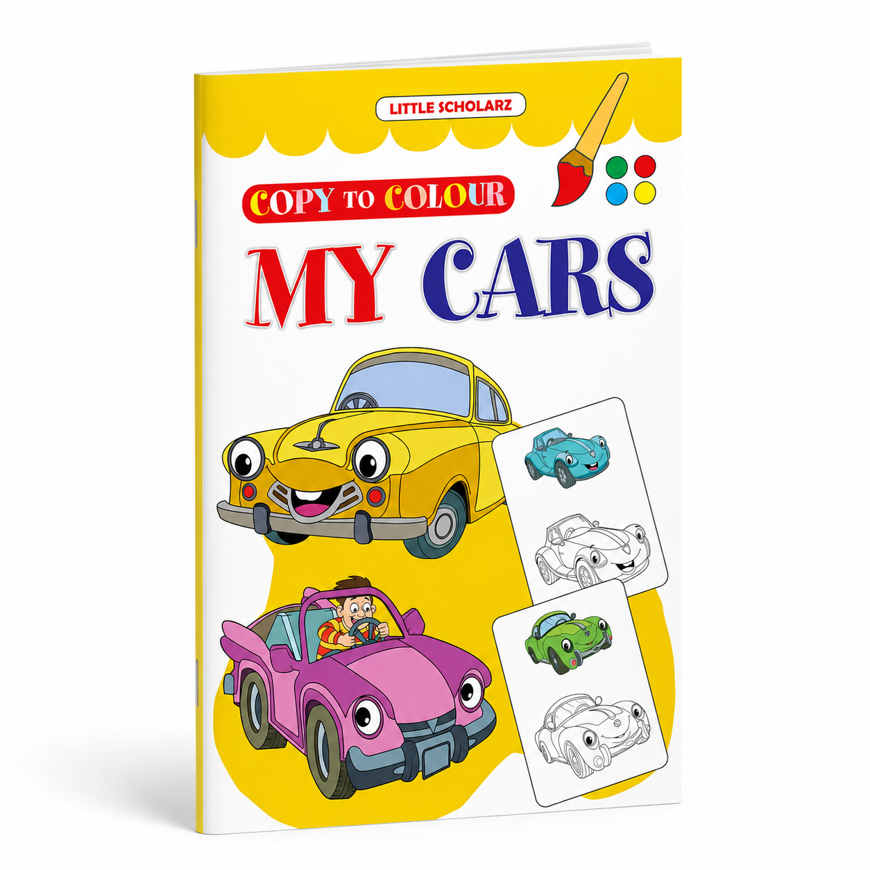 My Cars Copy to Colour Book for Kids