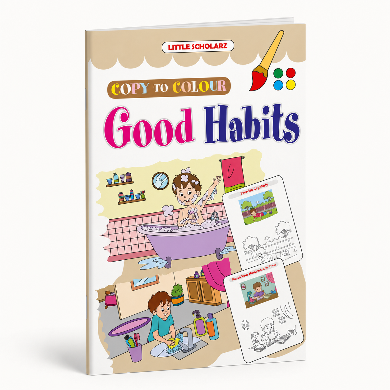 Good Habits Copy to Colour Book for Kids