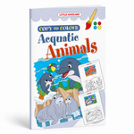 Aquatic Animals Copy to Colour Book for Kids