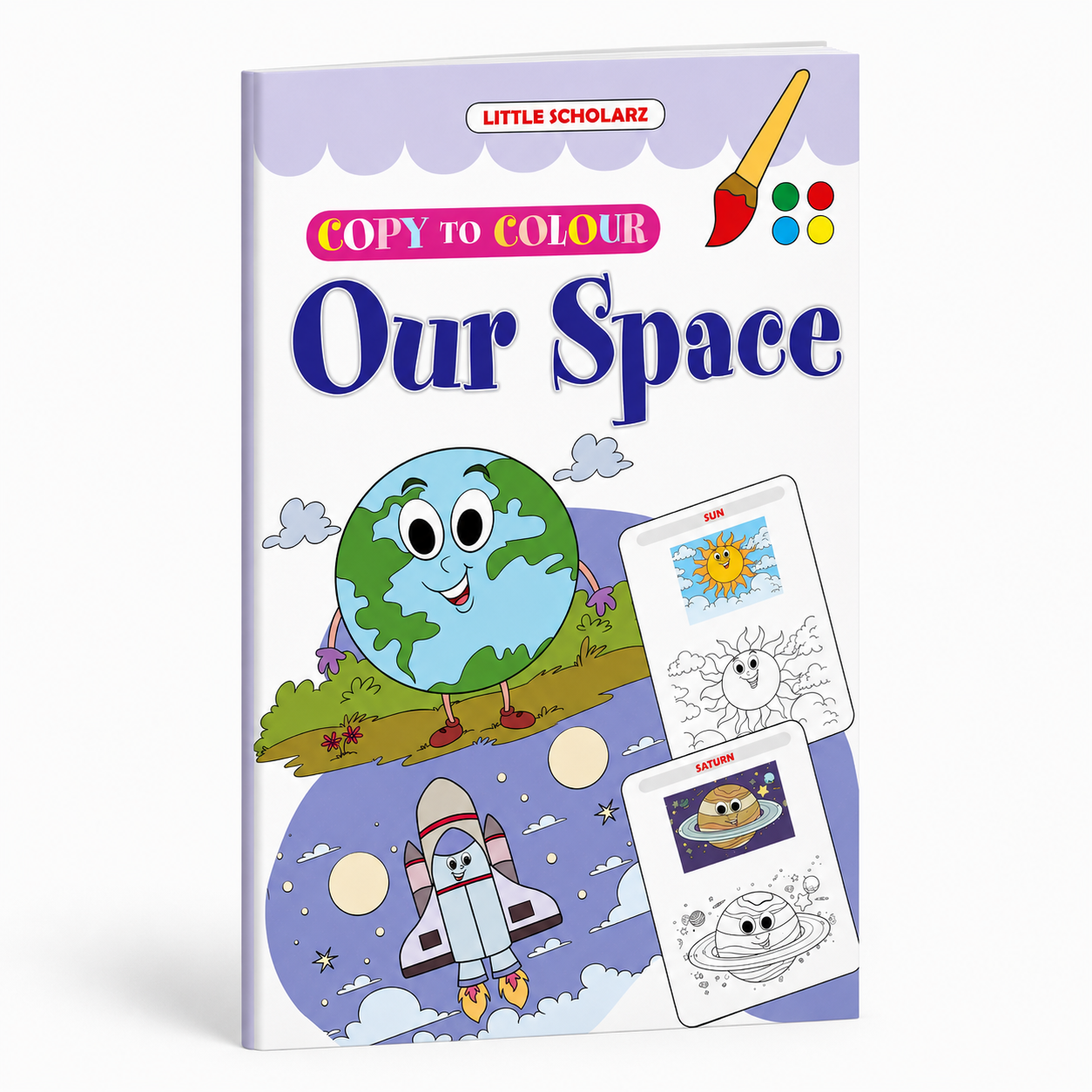 Our Space Copy to Colour Book for Kids