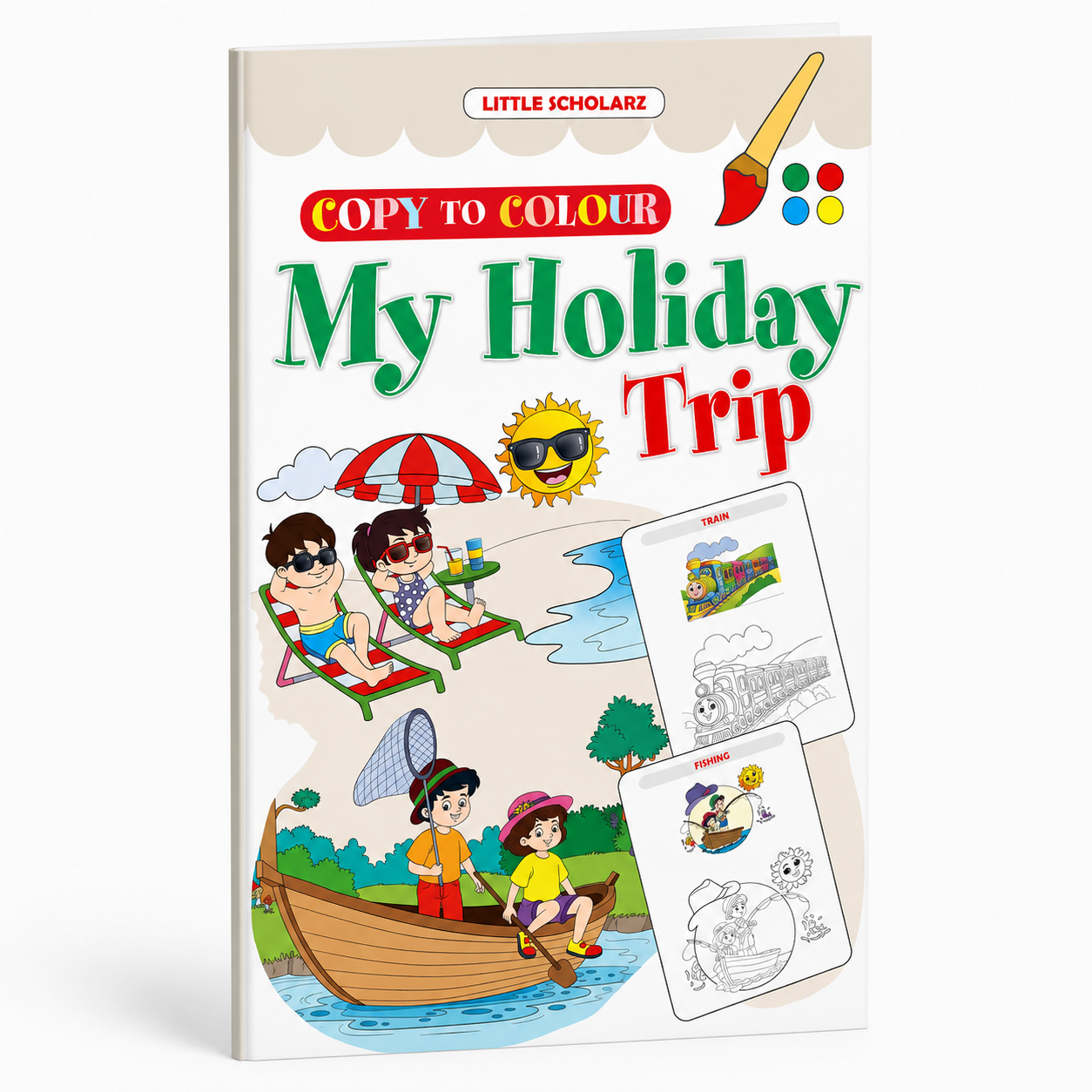 My Holiday Trip Copy to Colour Book for Kids