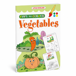 Vegetables Copy to Colour Book for Kids