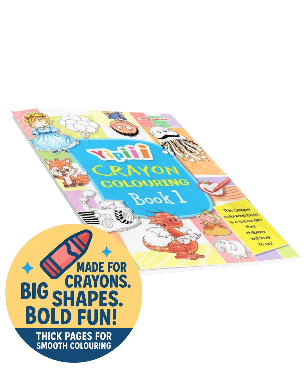 Yipiii Crayon Colouring Book 1