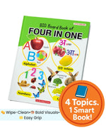 Big Board Book of Four in One-with Hindi