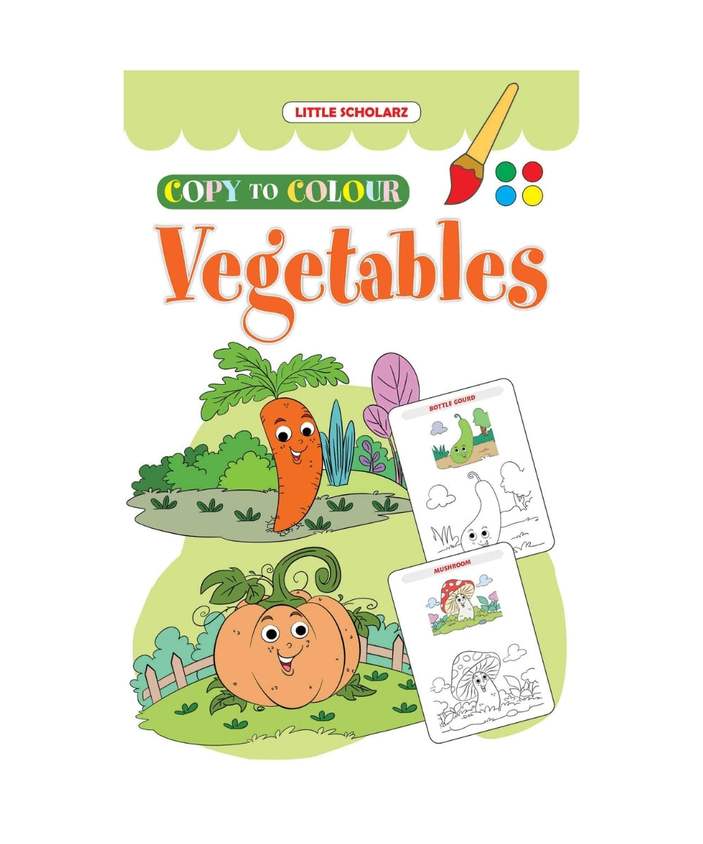 Vegetables- Copy to Colour